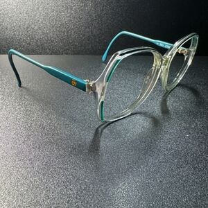 Gucci Italy GG2102 135 65L Clear/Turquoise Eyeglasses